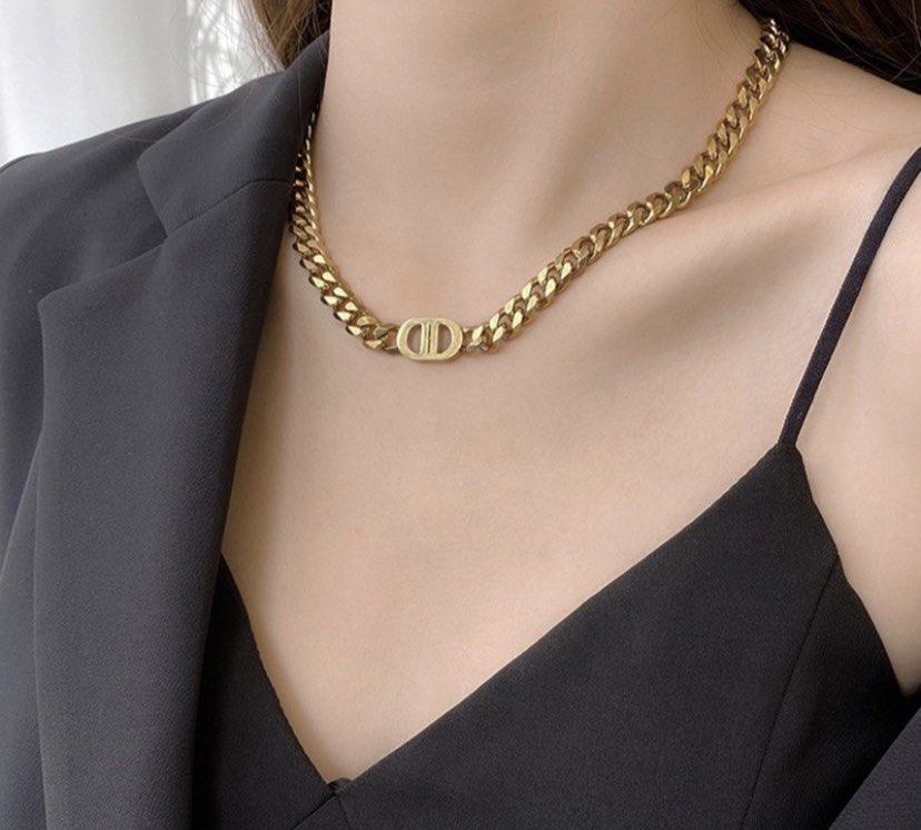 Chunky chain 2024 necklace womens