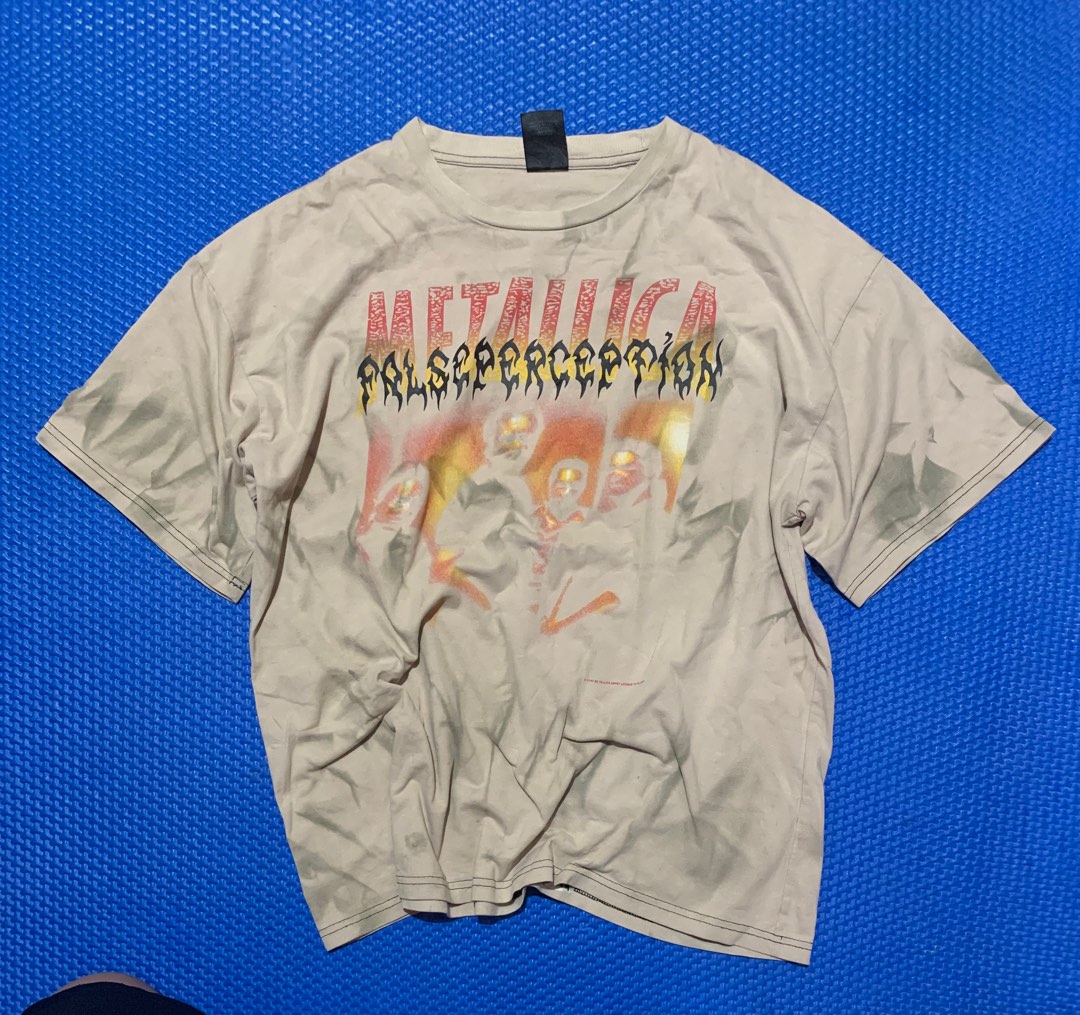 Metallica False Perception on Giant bybTeejays OFF vintage vibes, Men's ...