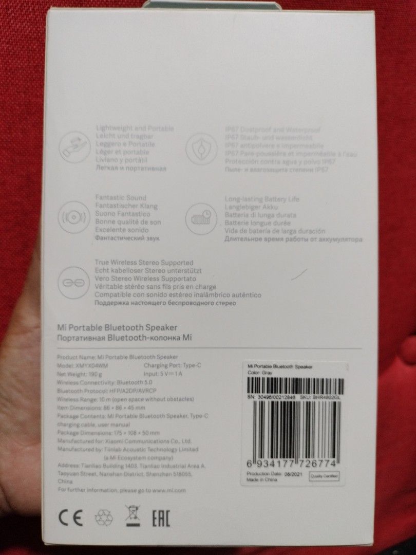 Mi Bluetooth mini speaker (Category: Portable Audio Accessories) located in Quezon. Submitted by anything_preloved_preloved (Listing ID 1267958607, Image 2). Description: Mi bluetooth speaker.