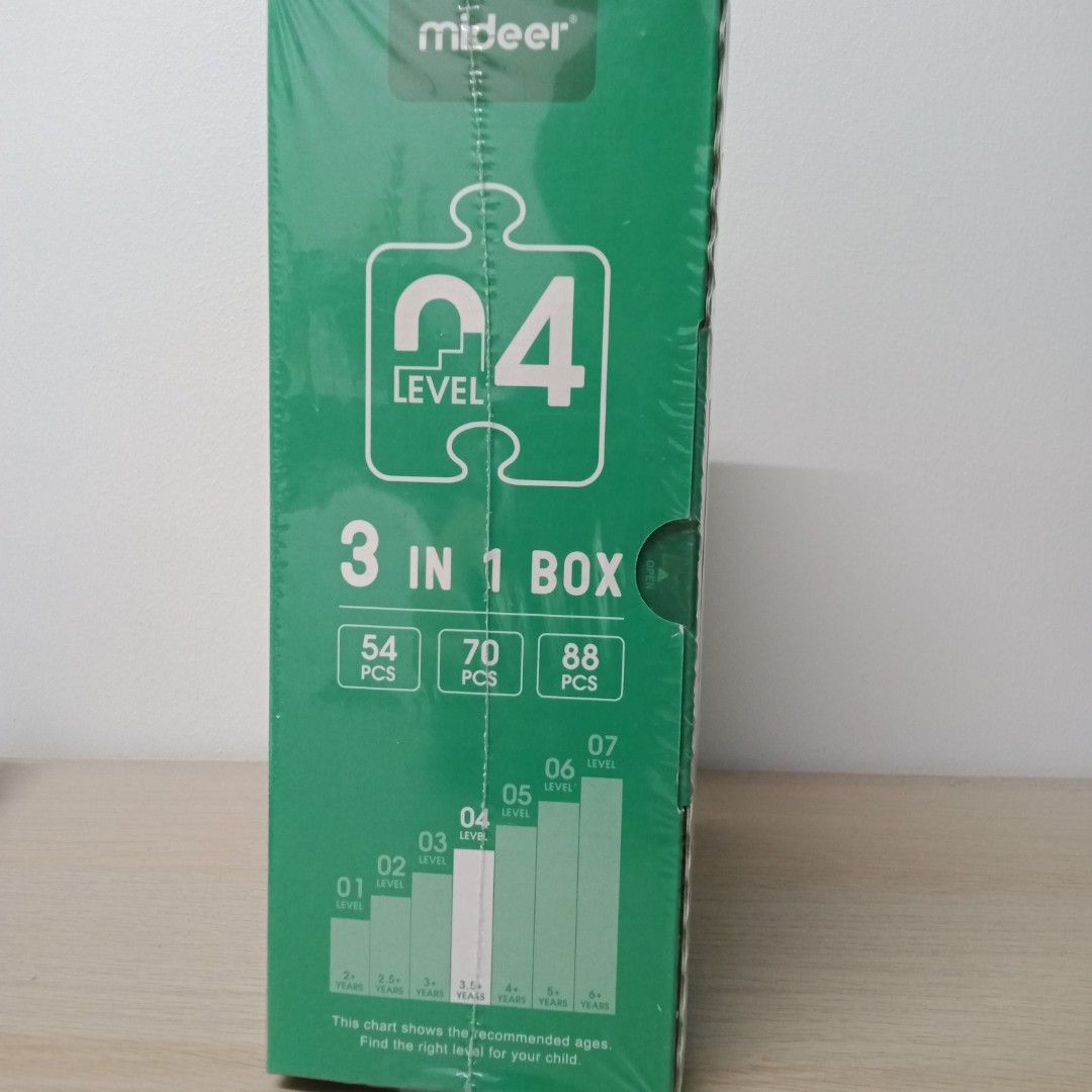 Mideer Level Up! Puzzles (Level 4) (Category: Board Games & Puzzles) located in Marikina City. Submitted by MrSantos (Listing ID 1268062897, Image 3). Description: Mideer Level Up! Puzzles (Level 4) Progressive and Educational Puzzles with Arts and Aesthethics Brand New and Sealed Includes: 3 Bags of Puzzle Reference Image Puzzle Guide Certificate Reward Stickers Age: 3.5 years old and above MOD: Lalamove or Grab care of buyer MOP: GCash or Bank 