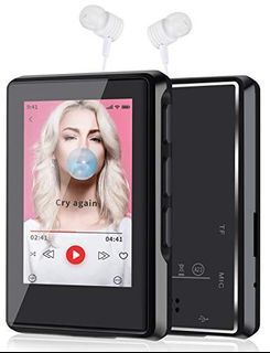 MP3 Player with Bluetooth & WiFi, 4.0 IPS Display MP4 Portable Music  Player with Full Touchscreen & Speaker, Metal Frame & Glass Back, with FM  Radio, Audiobook, Browser, Up to 512GB (Black) 