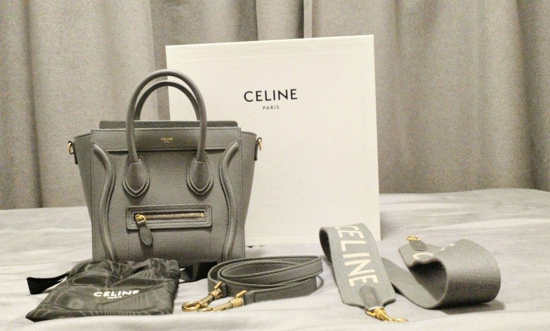 NANO LUGGAGE BAG IN BABY DRUMMED CALFSKINKOHL