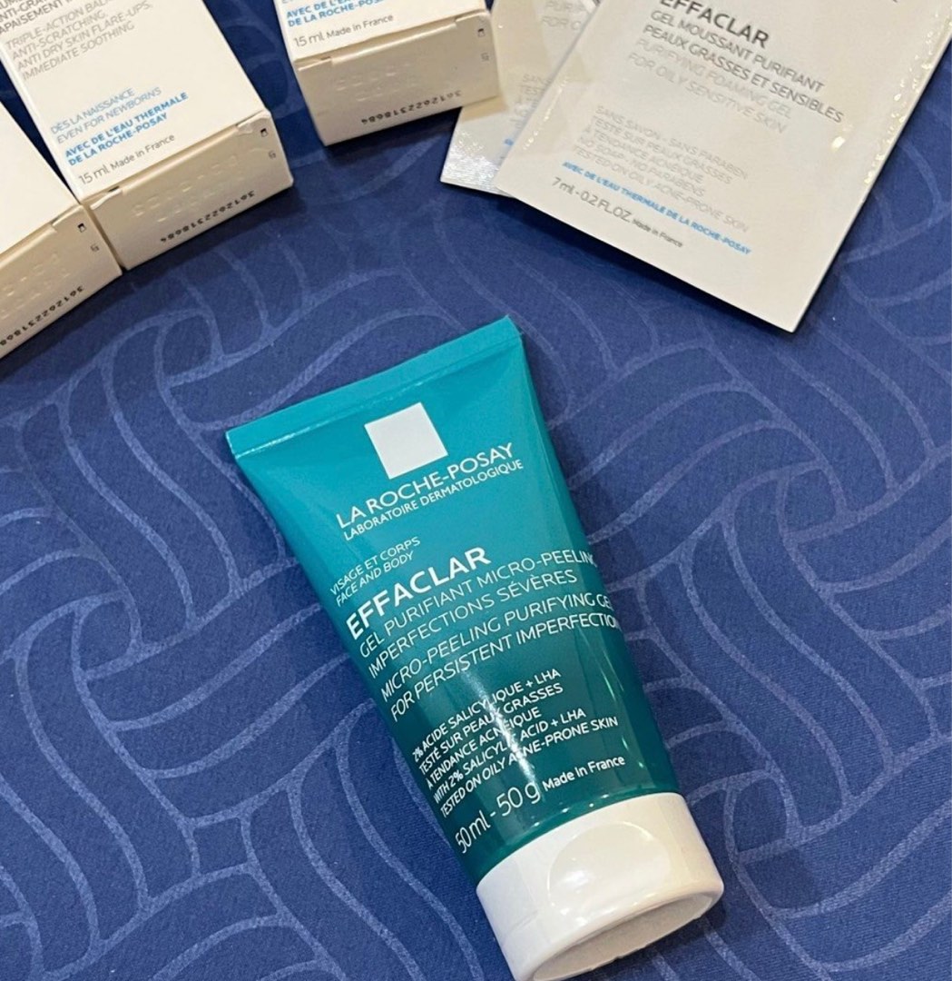 NETT la roche posay effaclar cleanser exfoliate, Kesehatan & Kecantikan, Kulit, Sabun & Tubuh