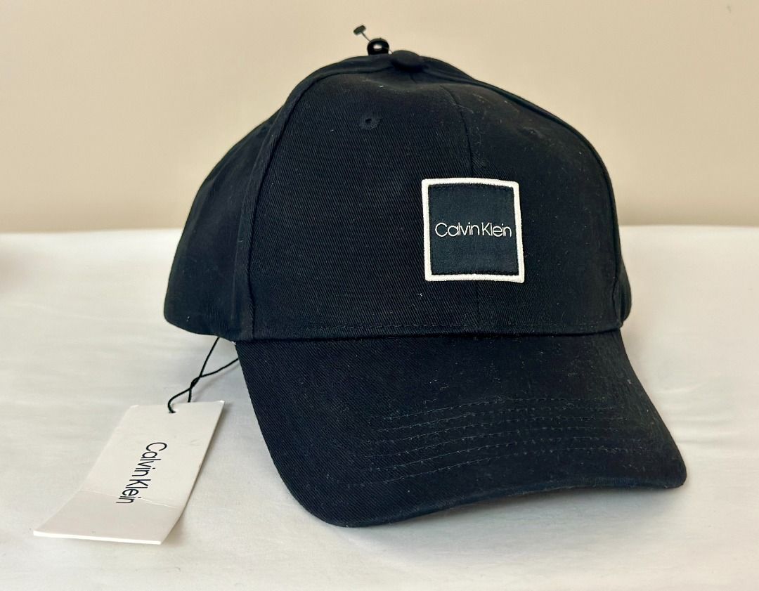 NEW! CALVIN KLEIN CK MONOGRAM LOGO BLACK ADJUSTABLE BASEBALL CAP HAT SALE,  Women\'s Fashion, Watches & Accessories, Hats & Beanies on Carousell