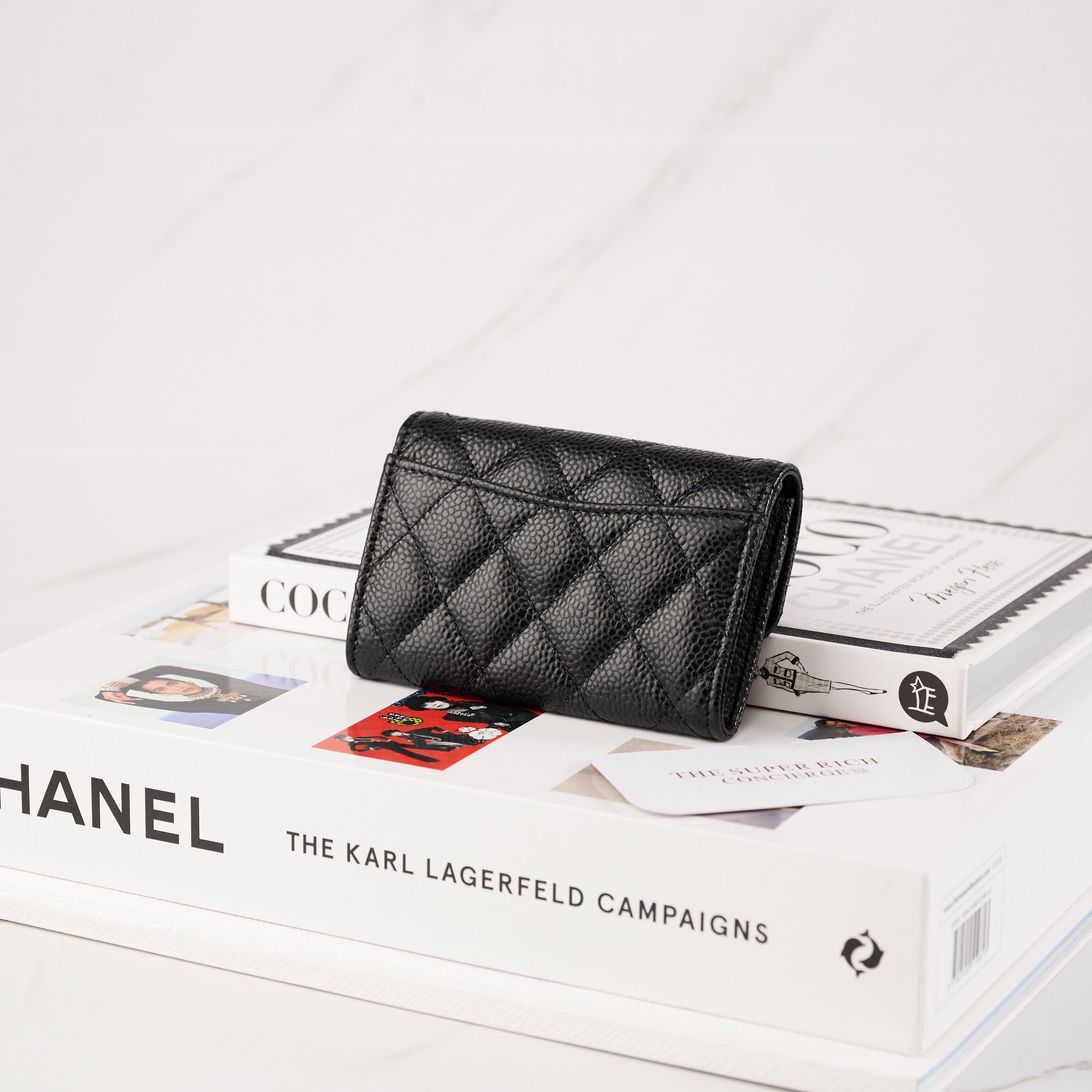 Classic Chanel Card Holder Grained Calfskin, Luxury, Bags & Wallets on  Carousell