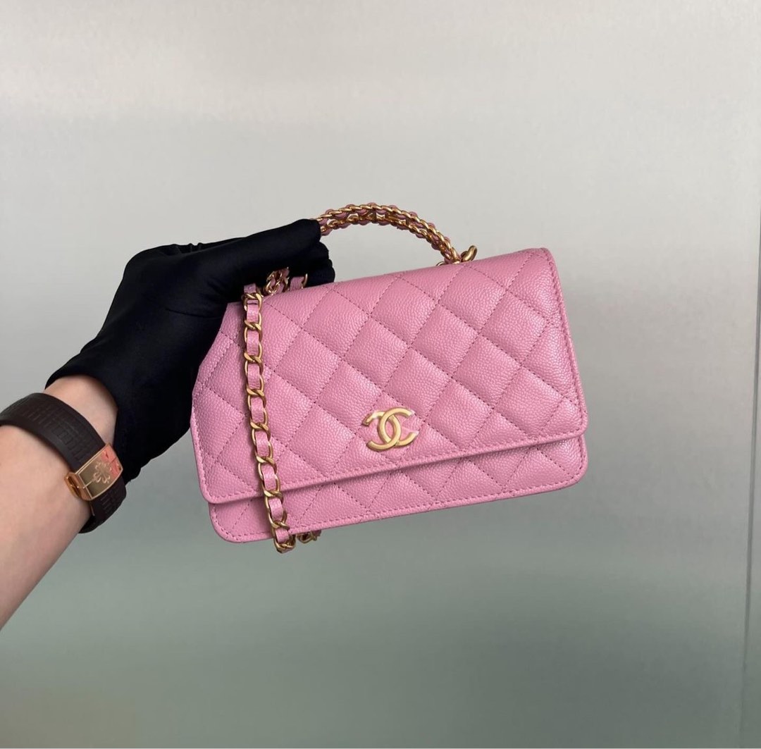 chanel woc with top handle