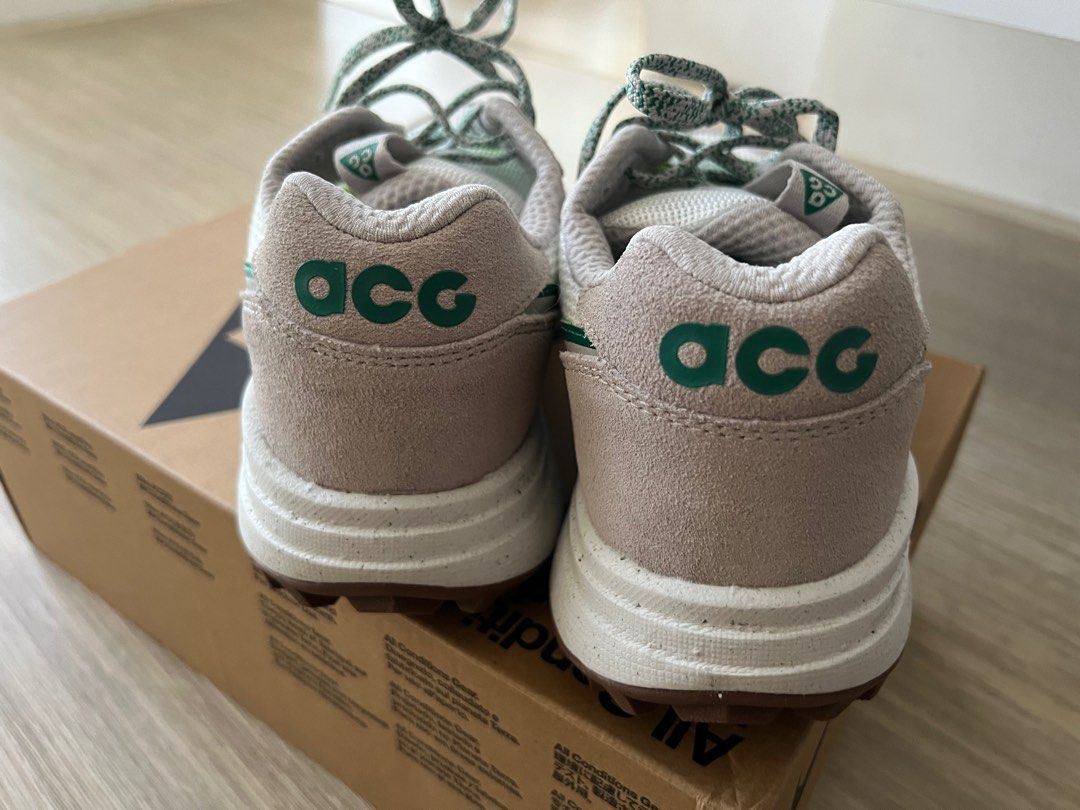 Nike ACG Lowcate Green/White (Category: Sneakers) located in Makati City. Submitted by sunfish7 (Listing ID 1268007585, Image 3). Description: Nike ACG Lowcate in white with green swoosh. Eu 38, UK 5.5, US 7 women’s. Used once. Rfs: bought the wrong size Payment by Maya or Gcash. Shipping and booking of rider and fees c/o buyer .