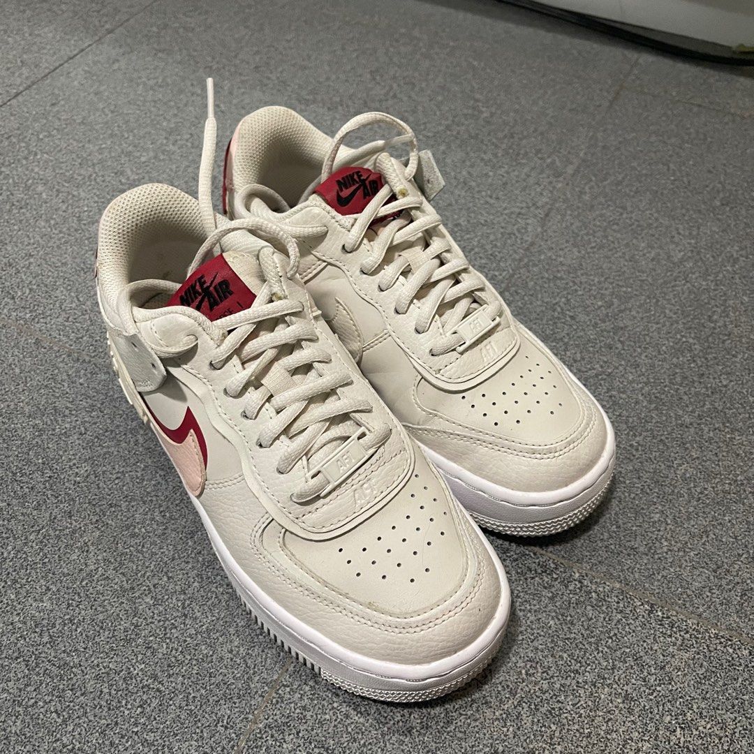NIKE AIR FORCE 1 SHADOW PHANTOM PINK RED (Category: Sneakers) located in Valenzuela. Submitted by cjdecluttersss (Listing ID 1268033786, Image 1). Description: Used twice With box Decluttering Size 22cm.
