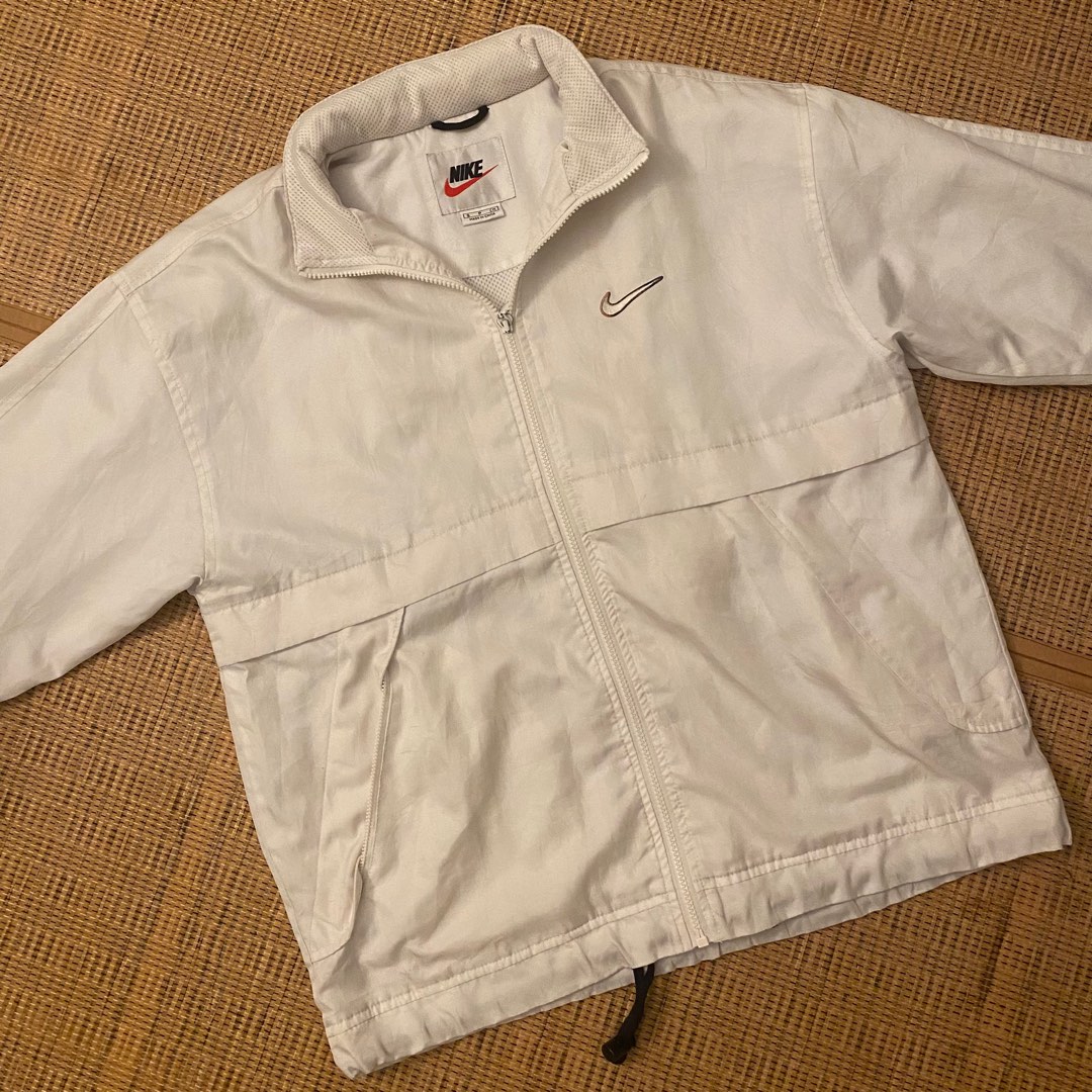 Nike vintage white jacket, Men's Fashion, Coats, Jackets and Outerwear