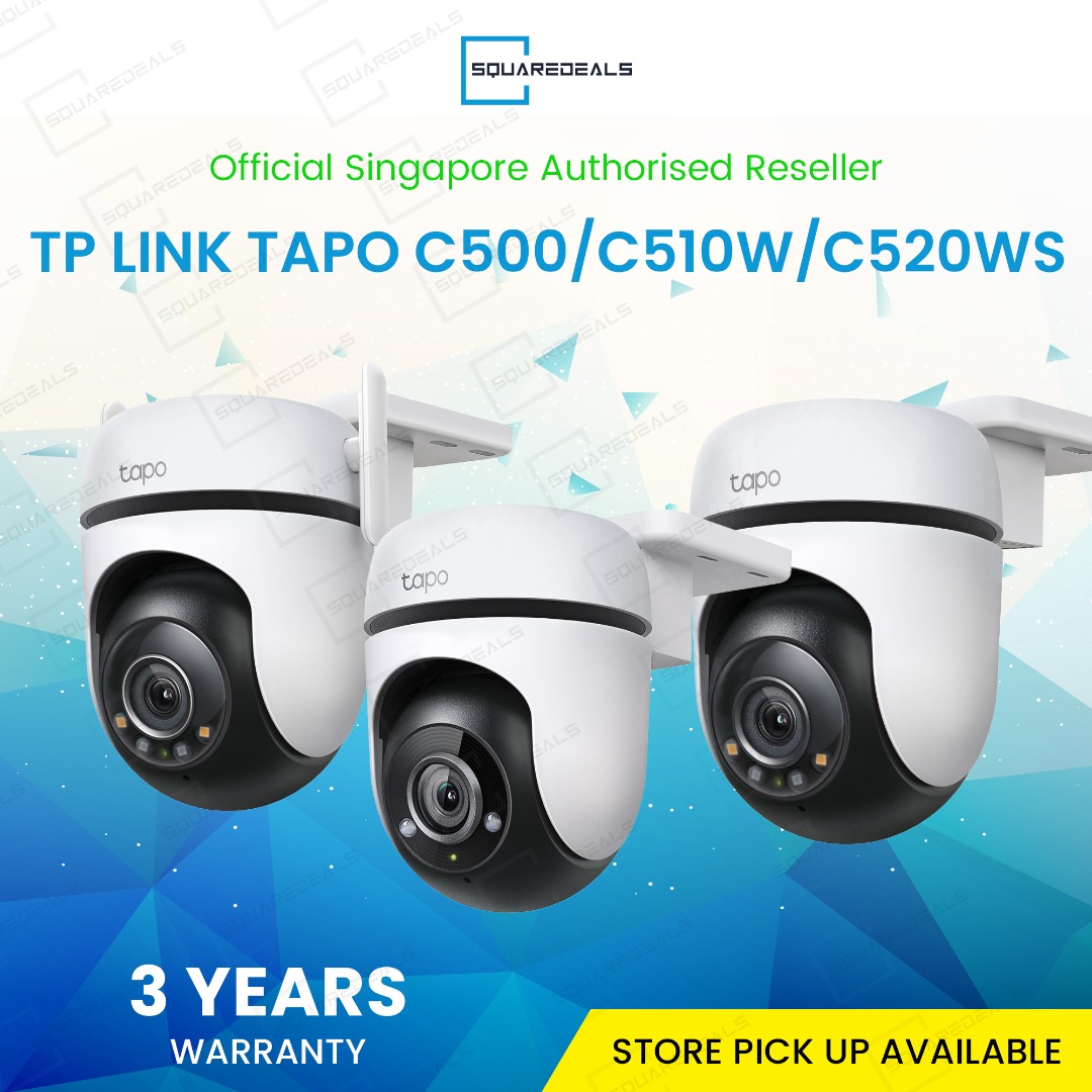 Buy TP-Link Tapo C500 Outdoor Pan/Tilt Home Security WiFi Smart Camera, 2MP 1080p Full HD Live View, 360° Visual Coverage, Night Vision, Support  Alexa and Google Assistant