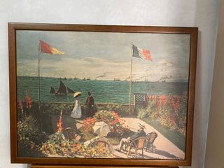 Oil painting - European (by the sea)