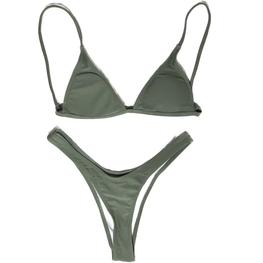 Olive green bikini, Women's Fashion, Swimwear, Bikinis & Swimsuits on ...