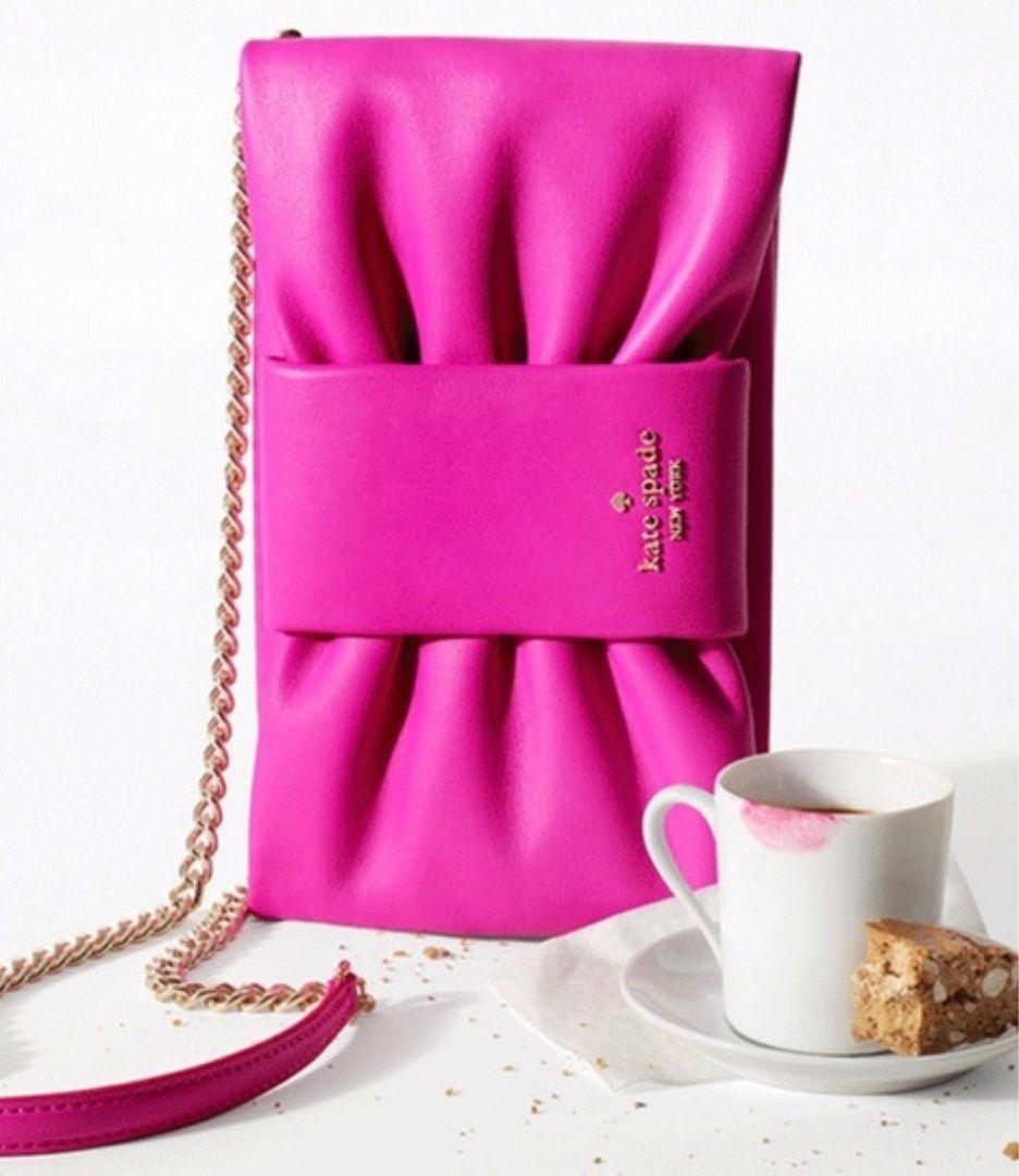 Kate spade 2025 pink bow crossbody