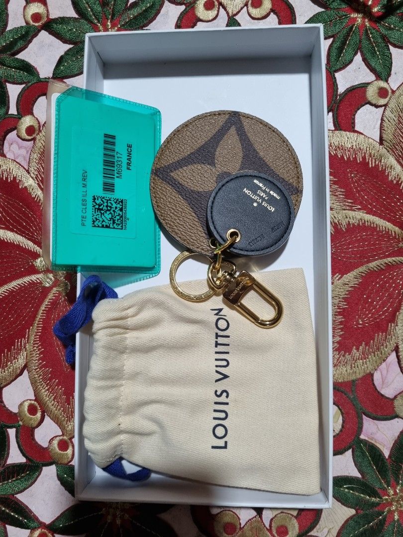 Louis Vuitton Monogram reverse key holder and bag charm (M69317)