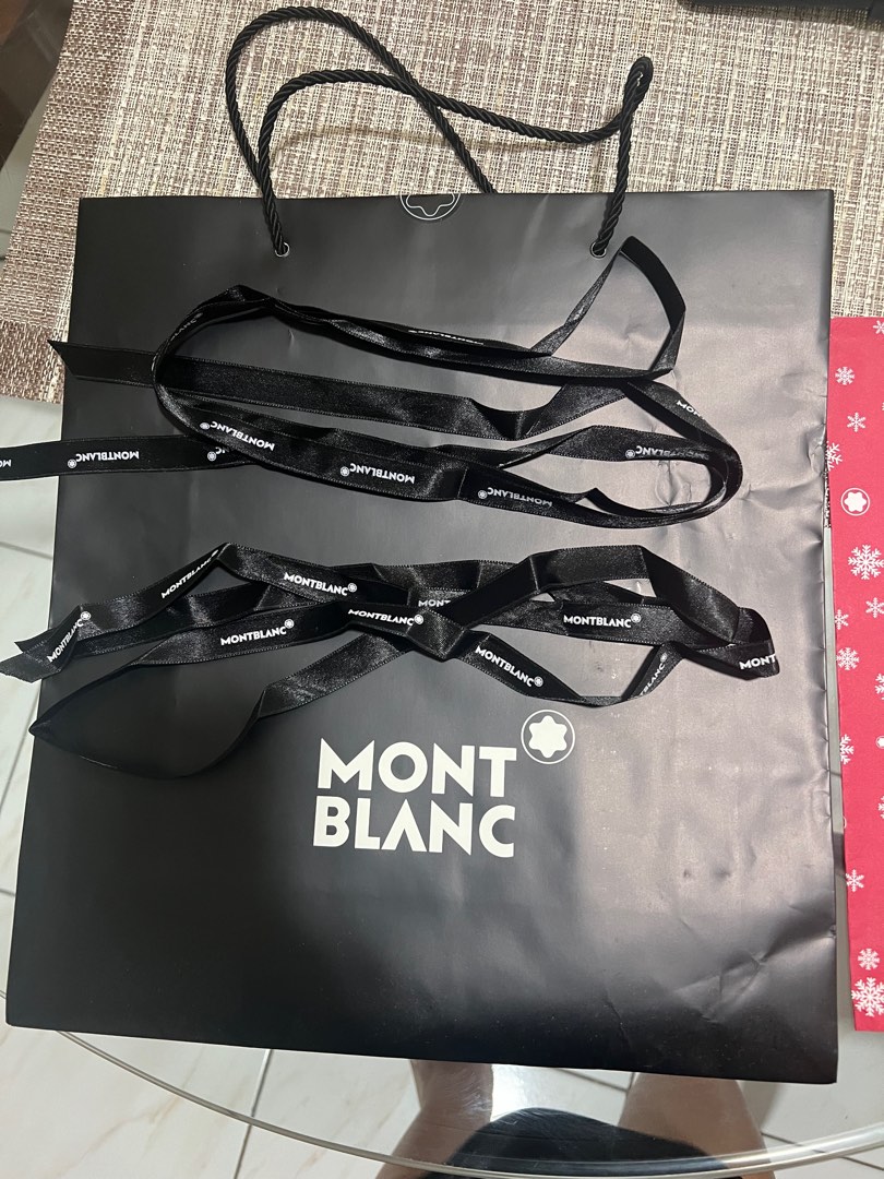 Original Mont Blanc paperbag, Luxury, Accessories on Carousell