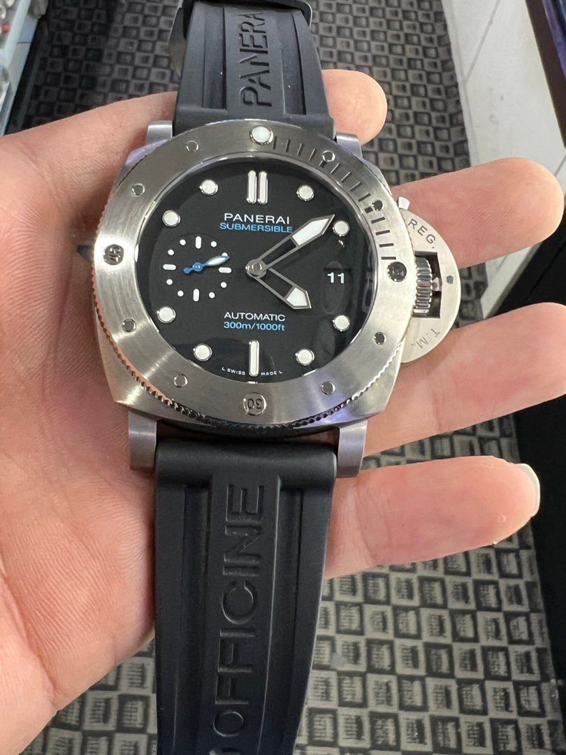 PANERAI SUBMERSIBLE 47 TITANIUM SWISS MADE AUTOMATIC P9000 DIVERS