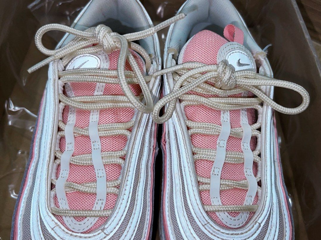 Nike air 27 pink and white new arrivals