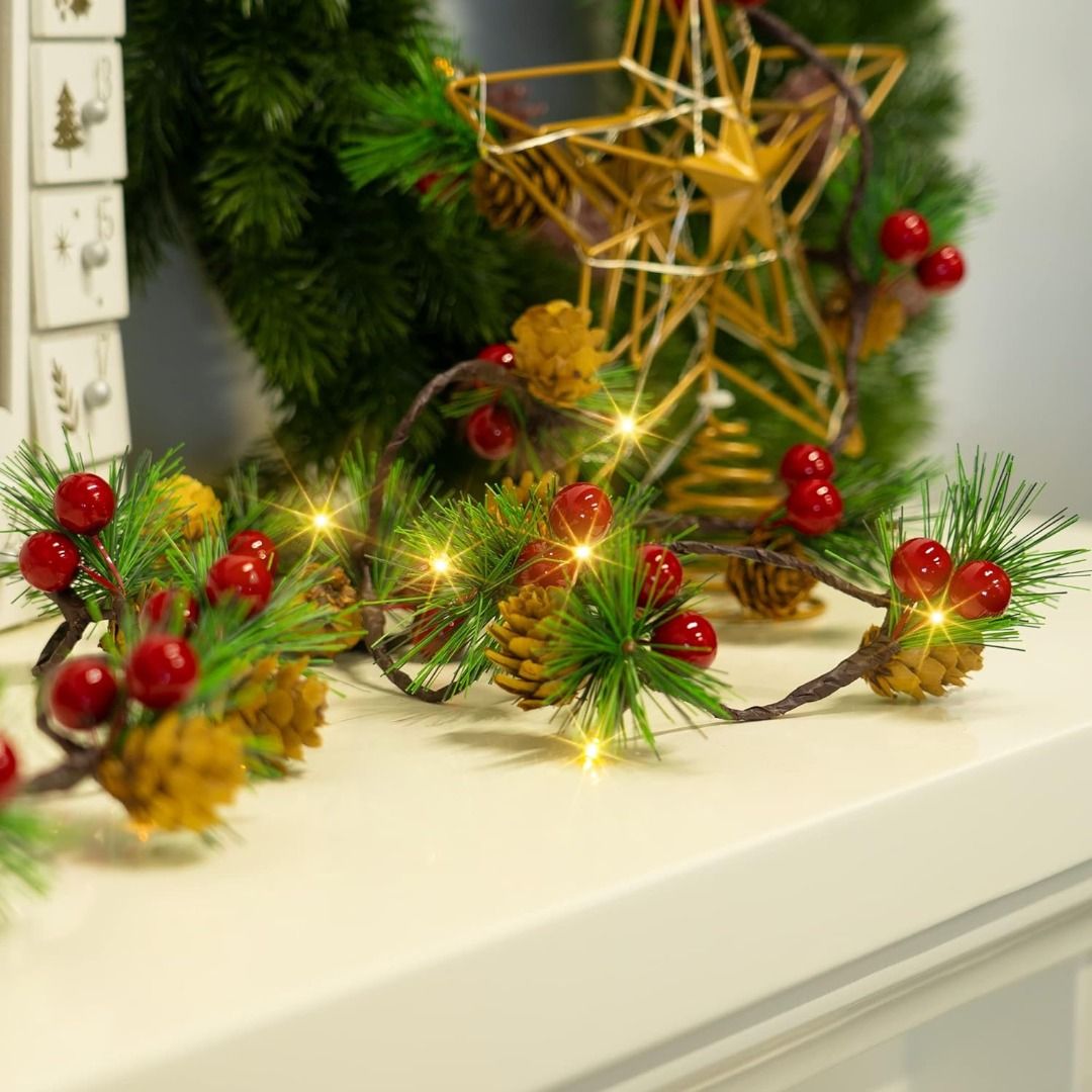 Christmas Ribbon Fairy Light Christmas Decoration DIY Bows String