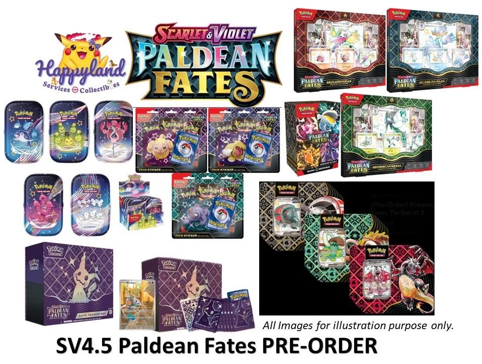 P.O) Pokemon TCG SV4.5 Scarlet & Violet Paldean Fates Elite Trainer Box  (ETB) / SV4.5