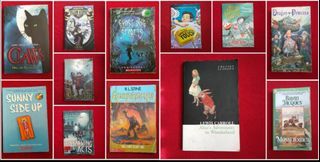 Preloved Children's Books = Alice and Wonderland, Goosebumps, Sunny Side Up, Peter and the Starcatchers, Claws, Villain Keeper, Frightfully Friendly Ghosties, Mossflower, etc.