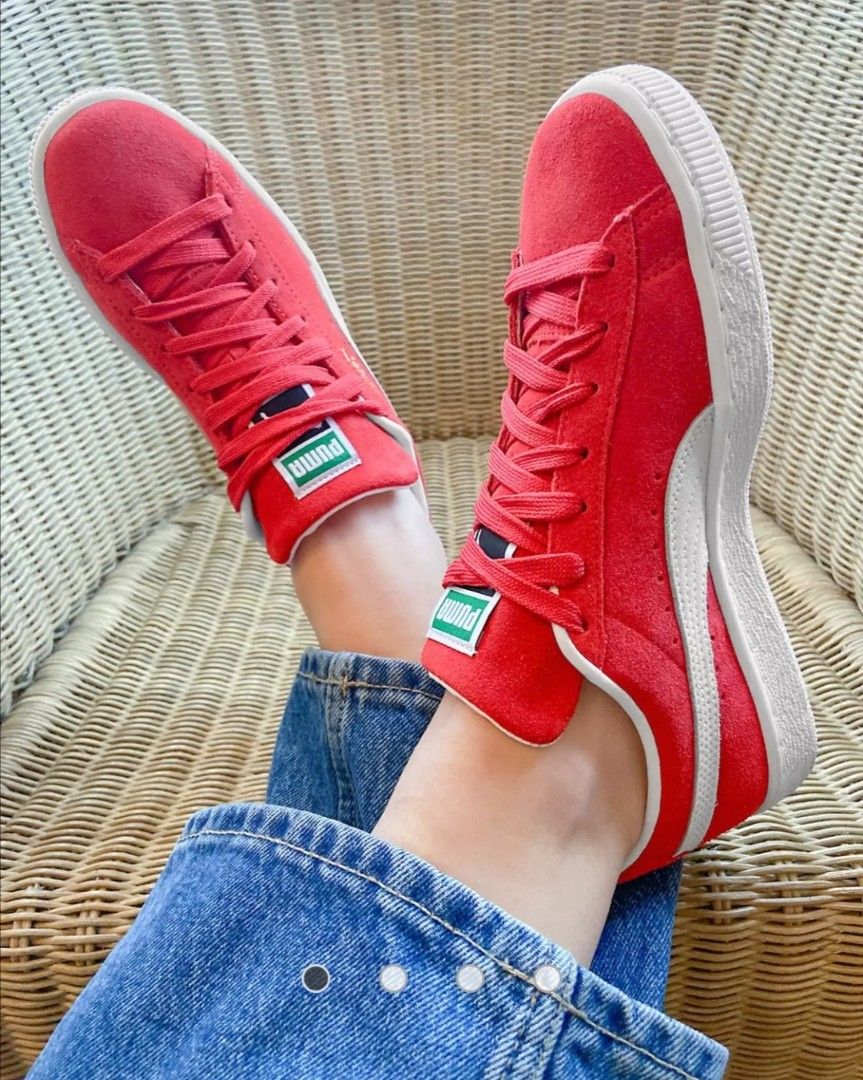 Puma suede classic team regal red white sales