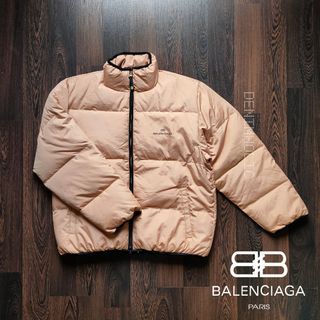RARE! BALENCIAGA | Vintage 90's Down Filled Puffer Jacket - Biege Tan