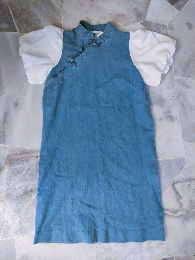Nicole denim deals shirt dress