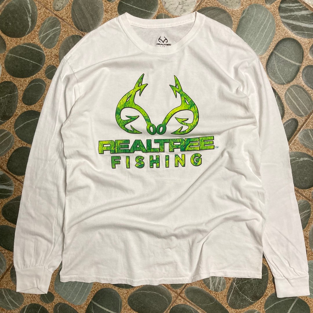 Realtree Fishing White Longsleeve, Men's Fashion, Coats, Jackets