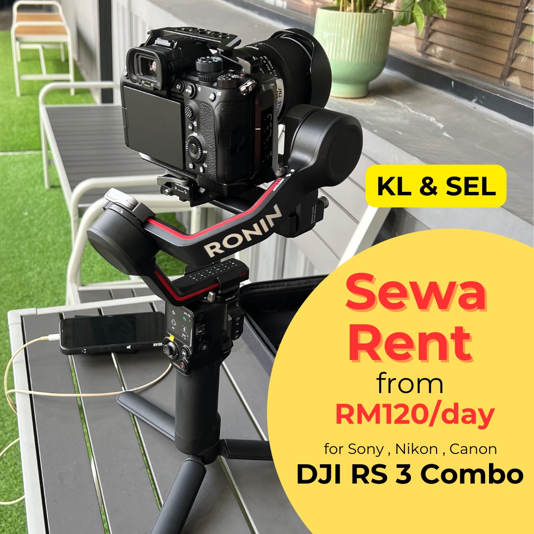 [RENT] Cheap RS 3 Combo gimbal Stabilizer rental, Photography