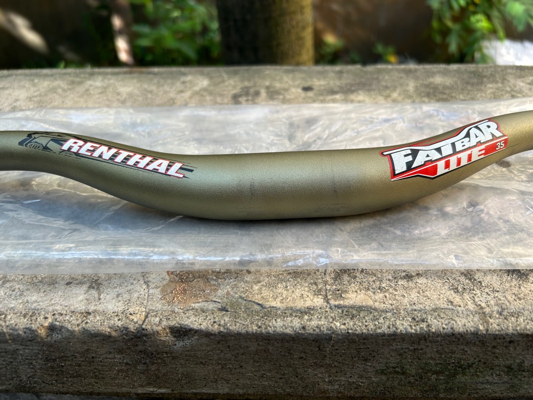 Guidon VTT Renthal Fatbar Lite 35mm - Alliage Aluminium, Couleur Or, Pour Fourche 35mm, Style Riser