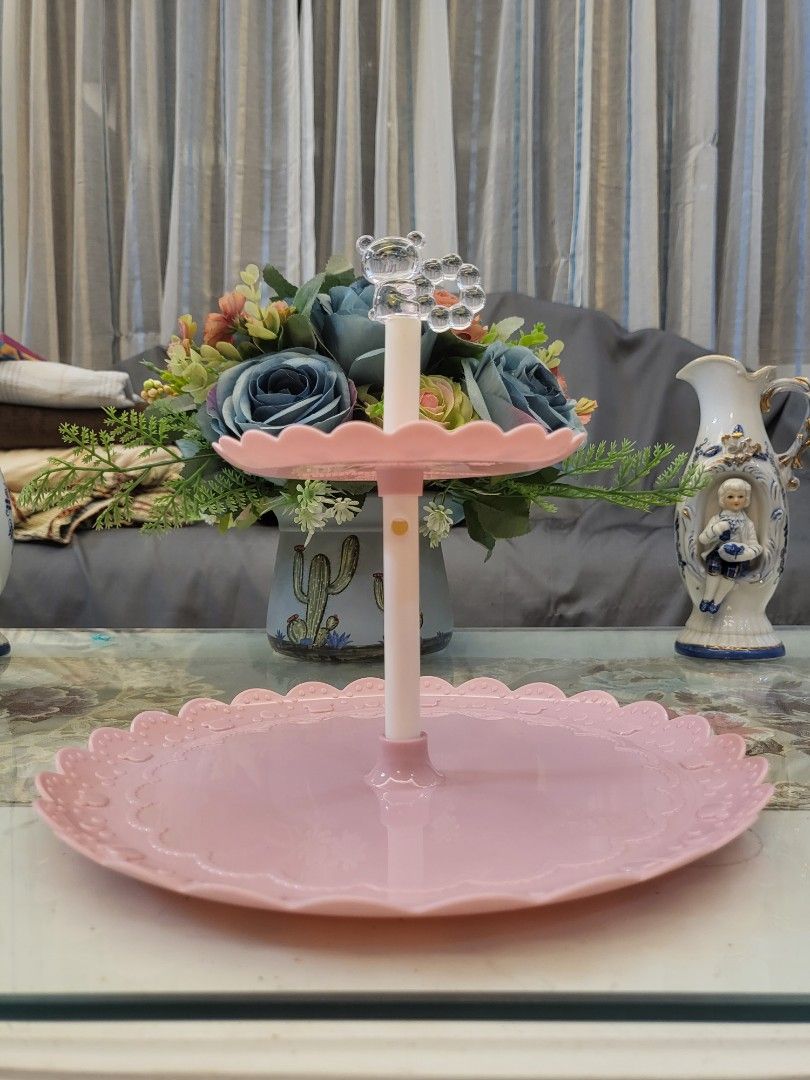 Rilakkuma 2-Tier Plastic Cake Stand (Category: Bakeware) located in San Fernando. Submitted by jpmarketplace2023 (Listing ID 1268040940, Image 2). Description: -Rilakkuma 2-tier plastic cake stand for only PHP380 -Authentic from Japan.