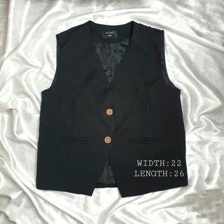 SALE BLACK FORMAL VEST FOR MEN MENS VEST LARGE BLACK