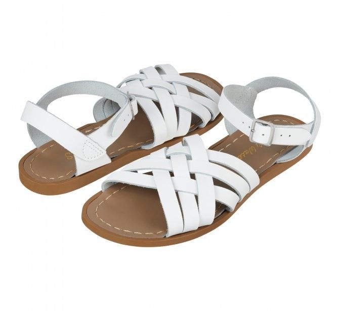 Saltwater Retro White Sandal size 6