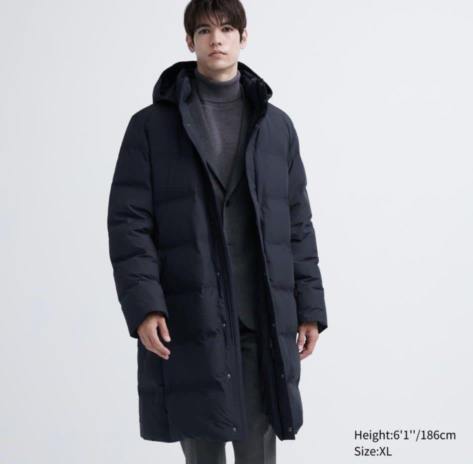 Men's seamless hotsell down jacket