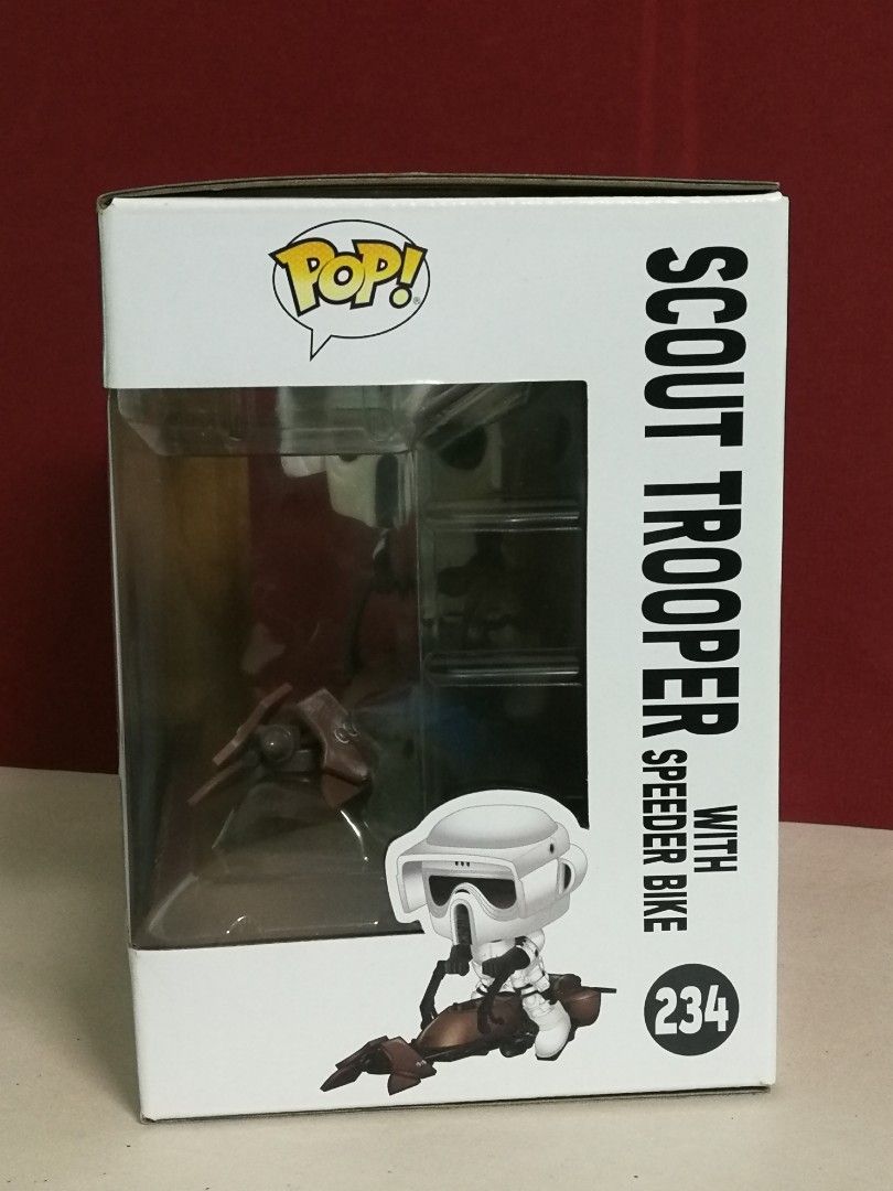 Funko pop scout trooper with speeder bike on sale