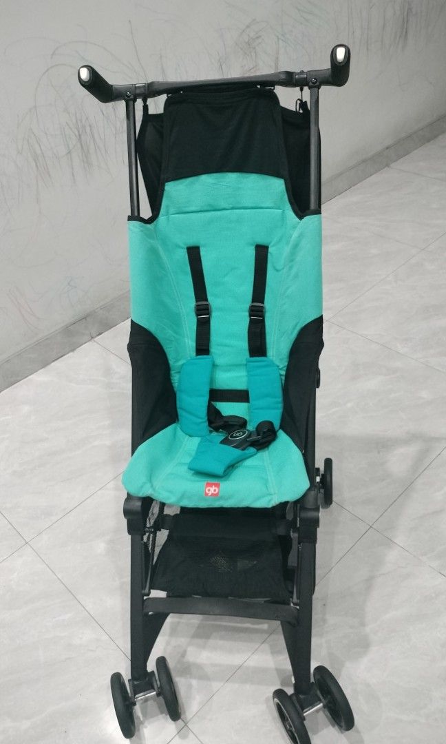 Stroller pockit gb hijau kondisi bagus Bayi Anak Kereta Kursi