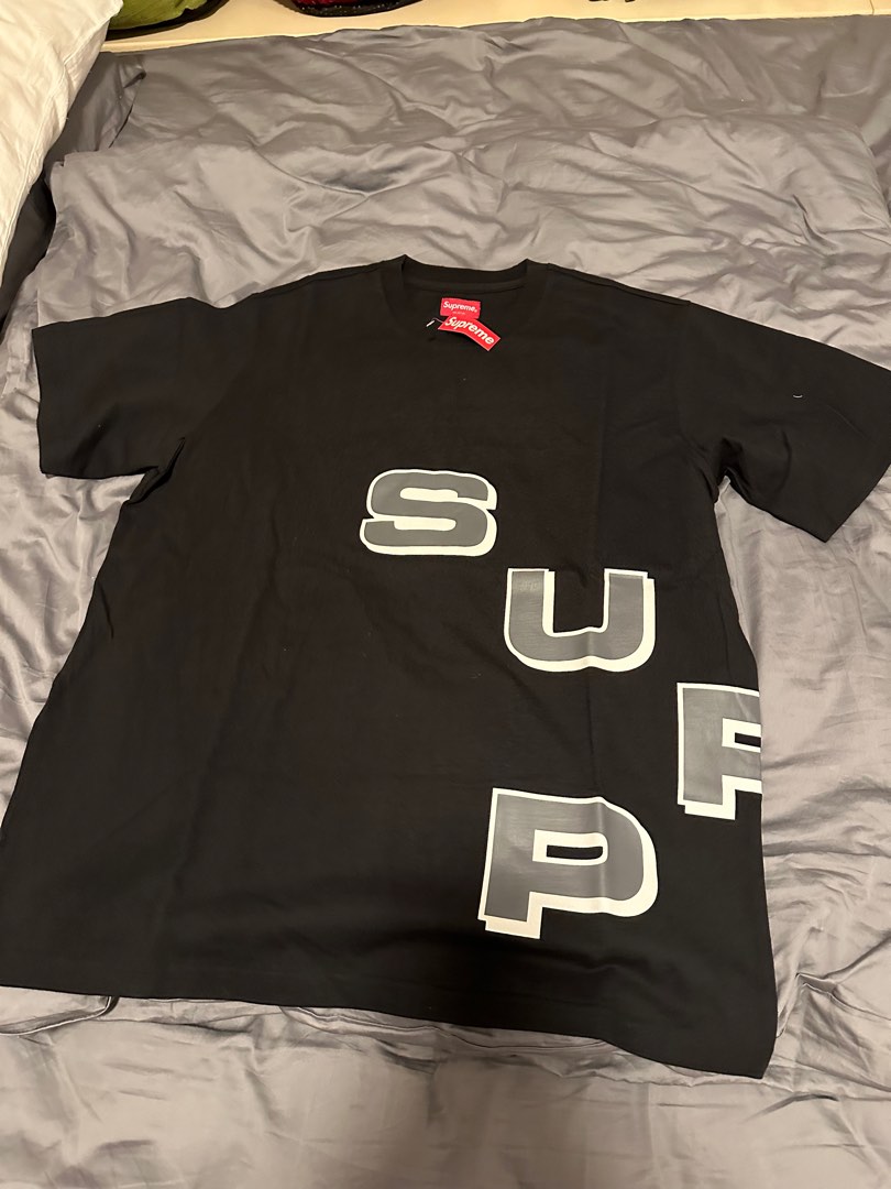Supreme stagger deals tee black