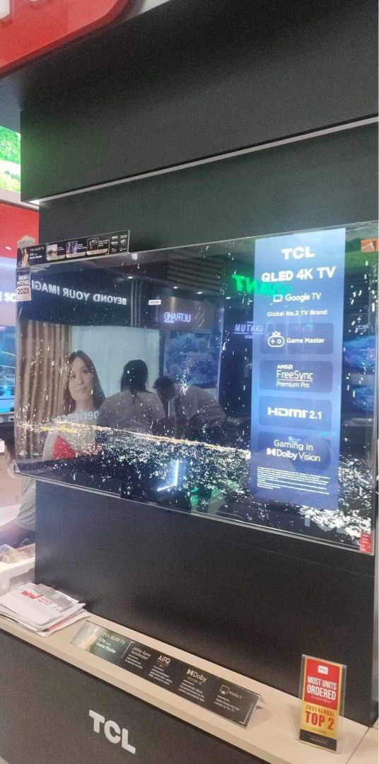 TCL 4K QLED ANDROID TV 55C745 65C745 (Category: TV) located in Quezon City. Submitted by annys.online (Listing ID 1268077975, Image 2). Description: TCL C745 QLED TV | Game Master * · QLED * · 144Hz VRR * · Game Master 2.0 * · HDR 1000 nits * · FreeSync Premium Pro * · IMAX Enhanced * · AiPQ PROCESSOR 3.0 * · Dolby Atmos * · Gaming in Dolby Vision * · TÜV Low Blue Light 55C745-36,400 65C745-49,000 Brand new and sealed with warranty and receipt 7 