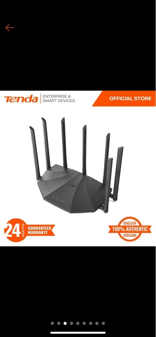 Tenda AC23 AC2100 Smart Dual Band Gigabit Wifi Router | 4x4 MU-MIMO ...