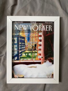 The New Yorker Framed Print - Cat
