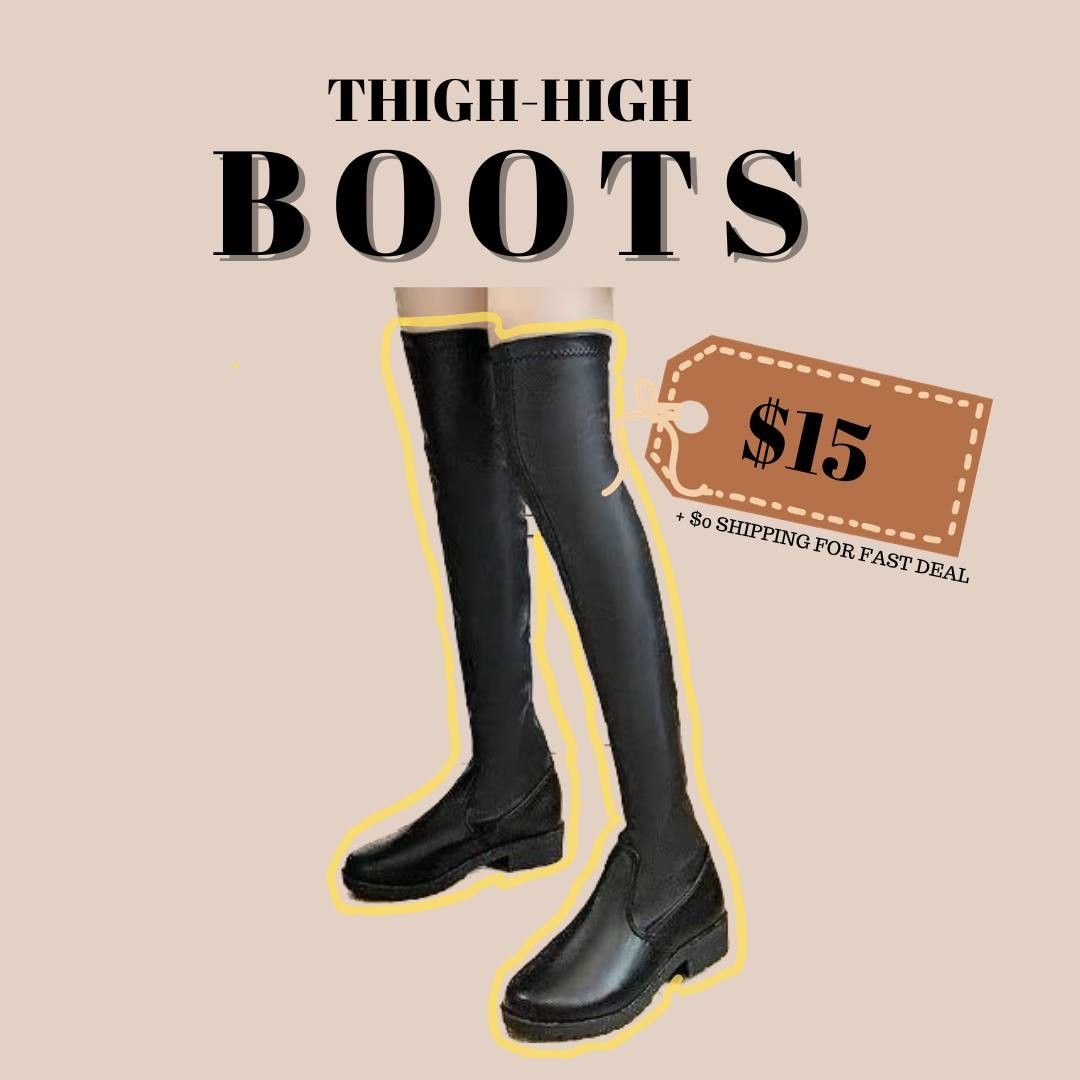Thigh high boots 3.5 inch heel 2025