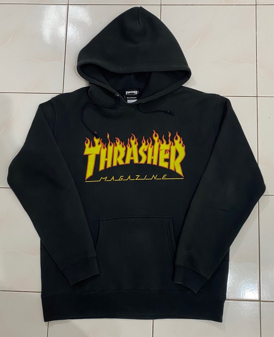 THRASHER FLAME HOODIE L size Women s Fashion Activewear on