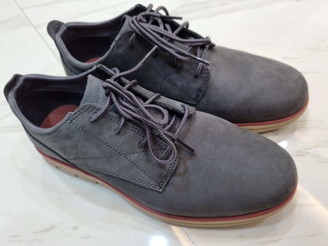 Timberland Men s Bradstreet Leather Oxfords Dark Grey Nubuck Wide US 7W