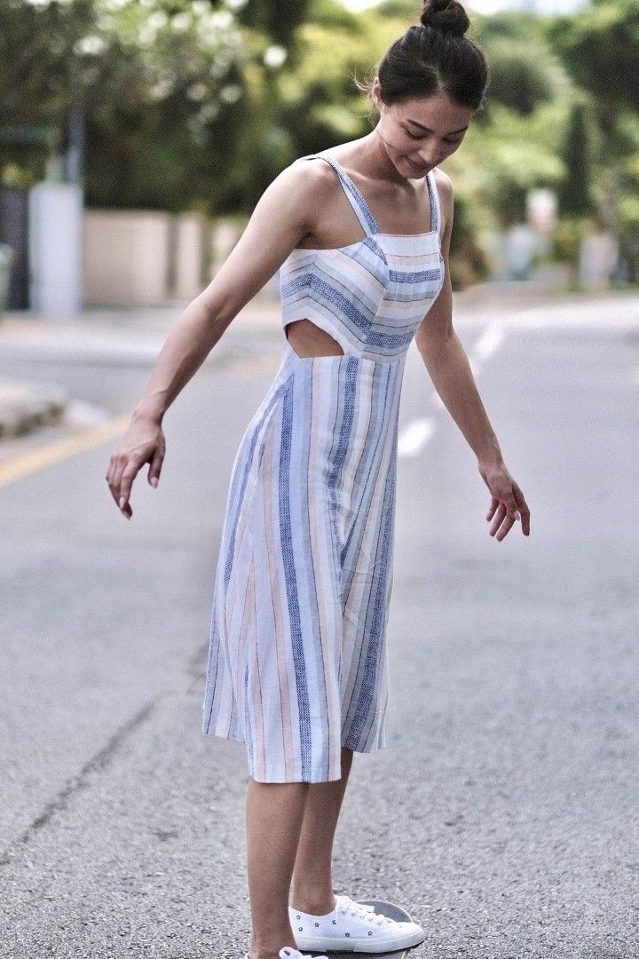 Rainbow best sale linen dress