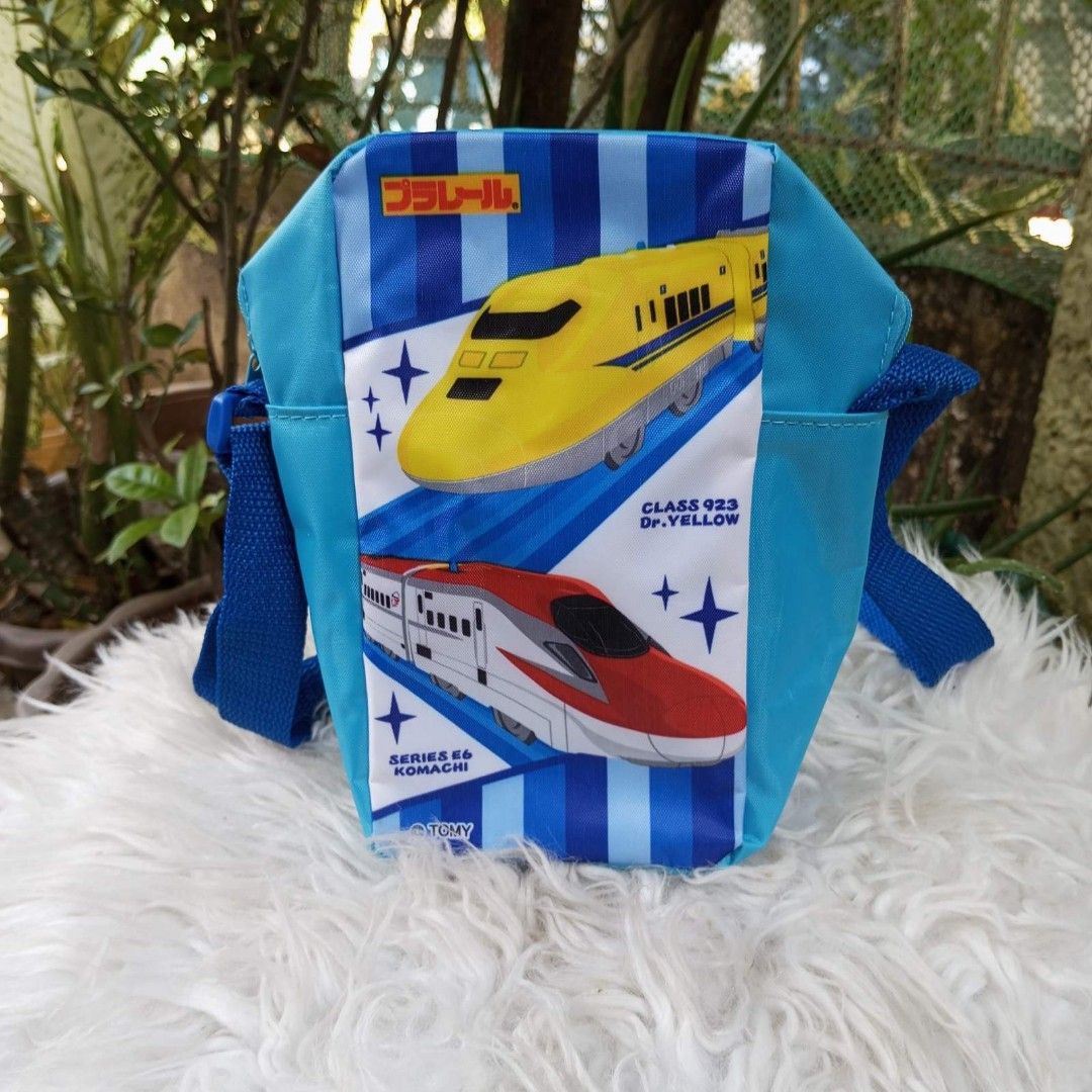 Tomica Shinkansen Blue Nylon Shoulder Bag, Women's Fashion, Bags