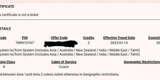 UNITED AIRLINES TRAVEL CERTIFICATE