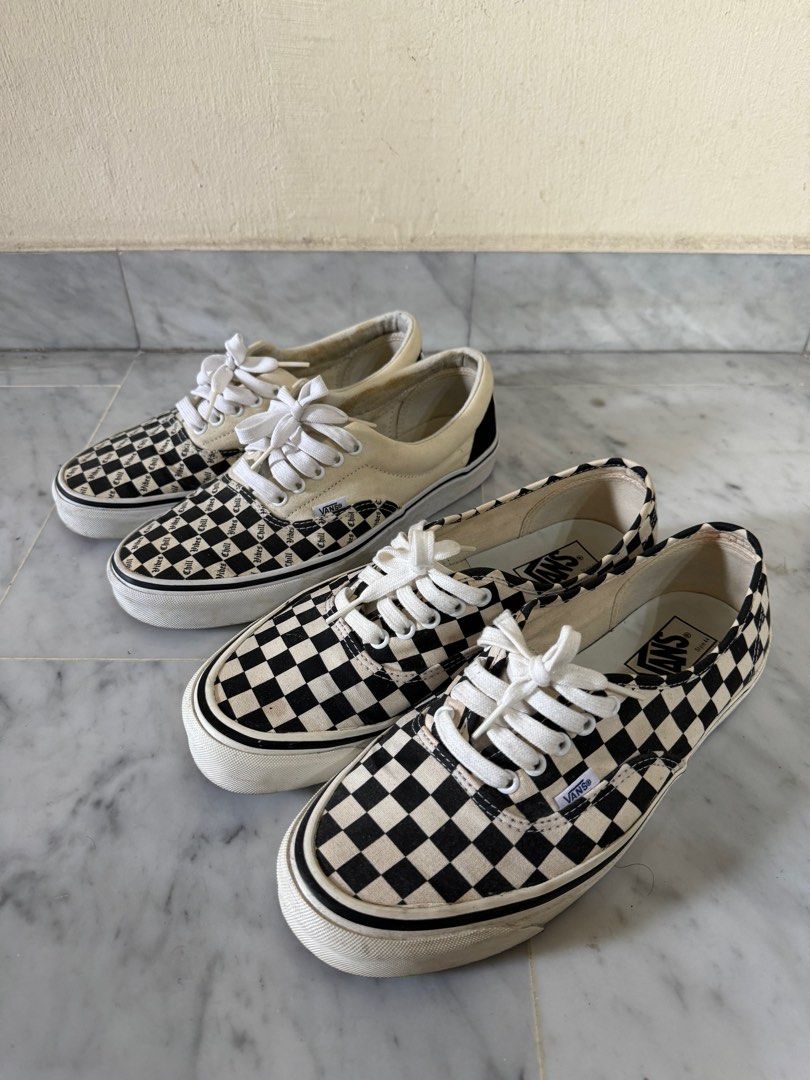 Gingham vans old skool online