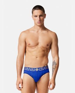 Versace Greca Brief - Blue