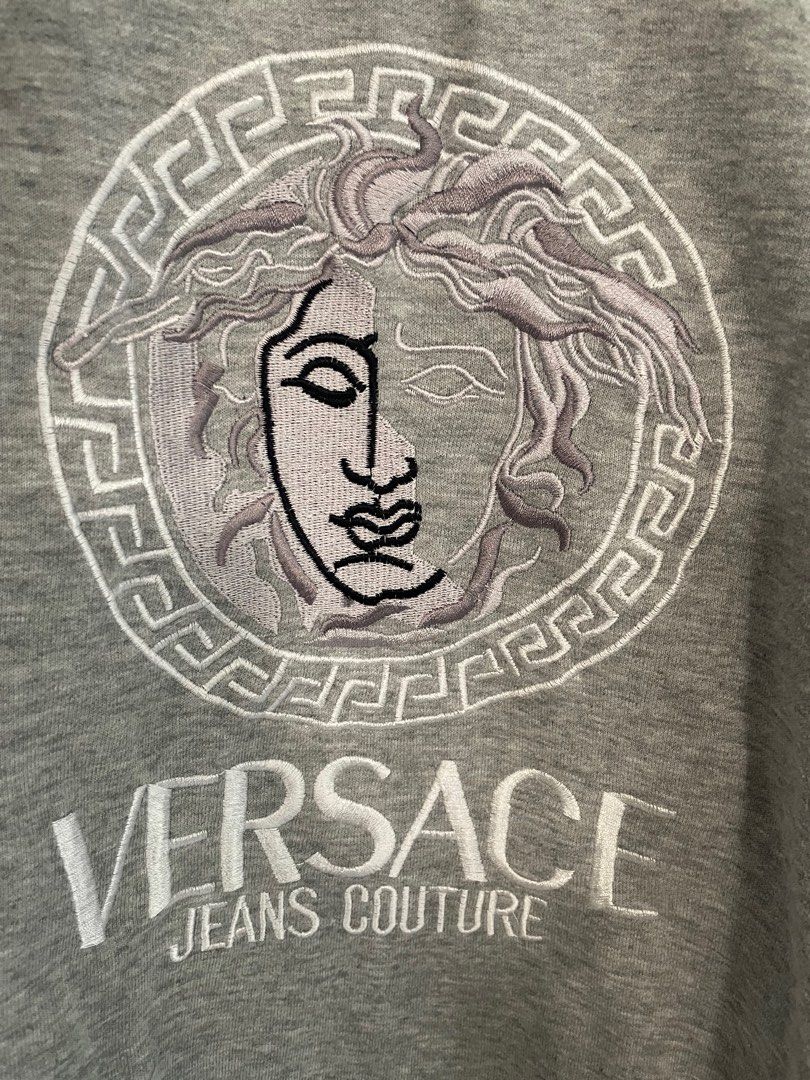 Grey versace jumper best sale