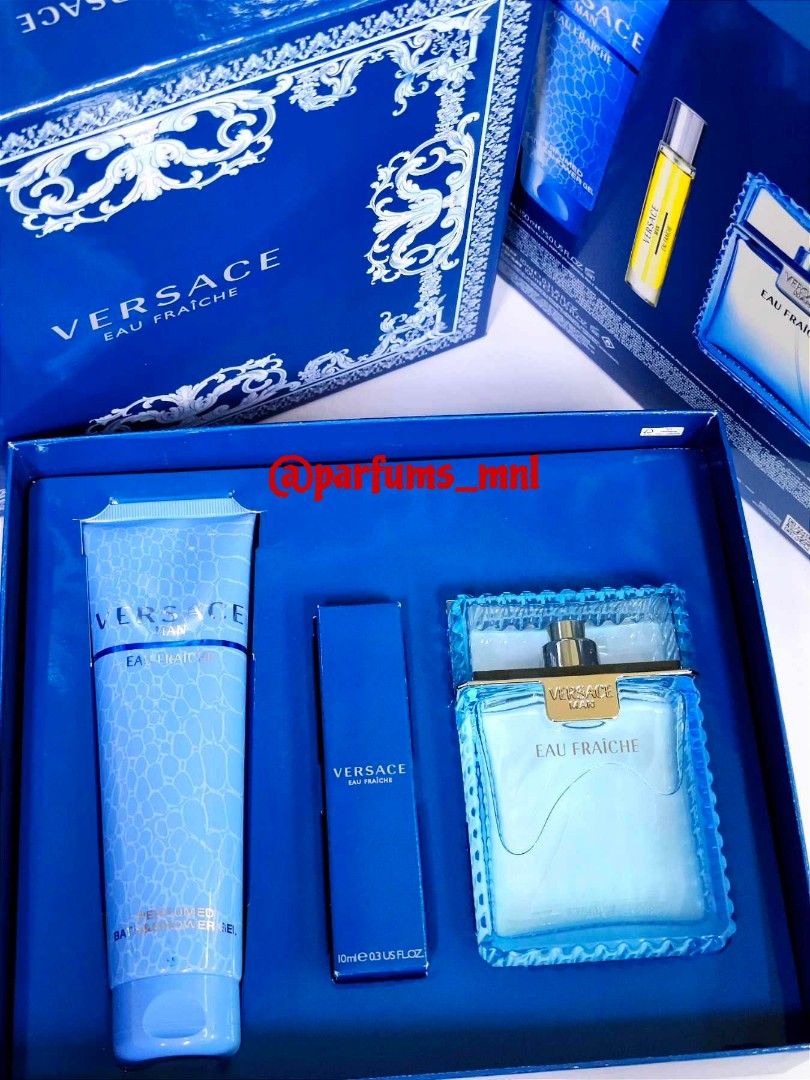 Versace Man Eau Fraiche Gift Set, Beauty & Personal Care, Fragrance